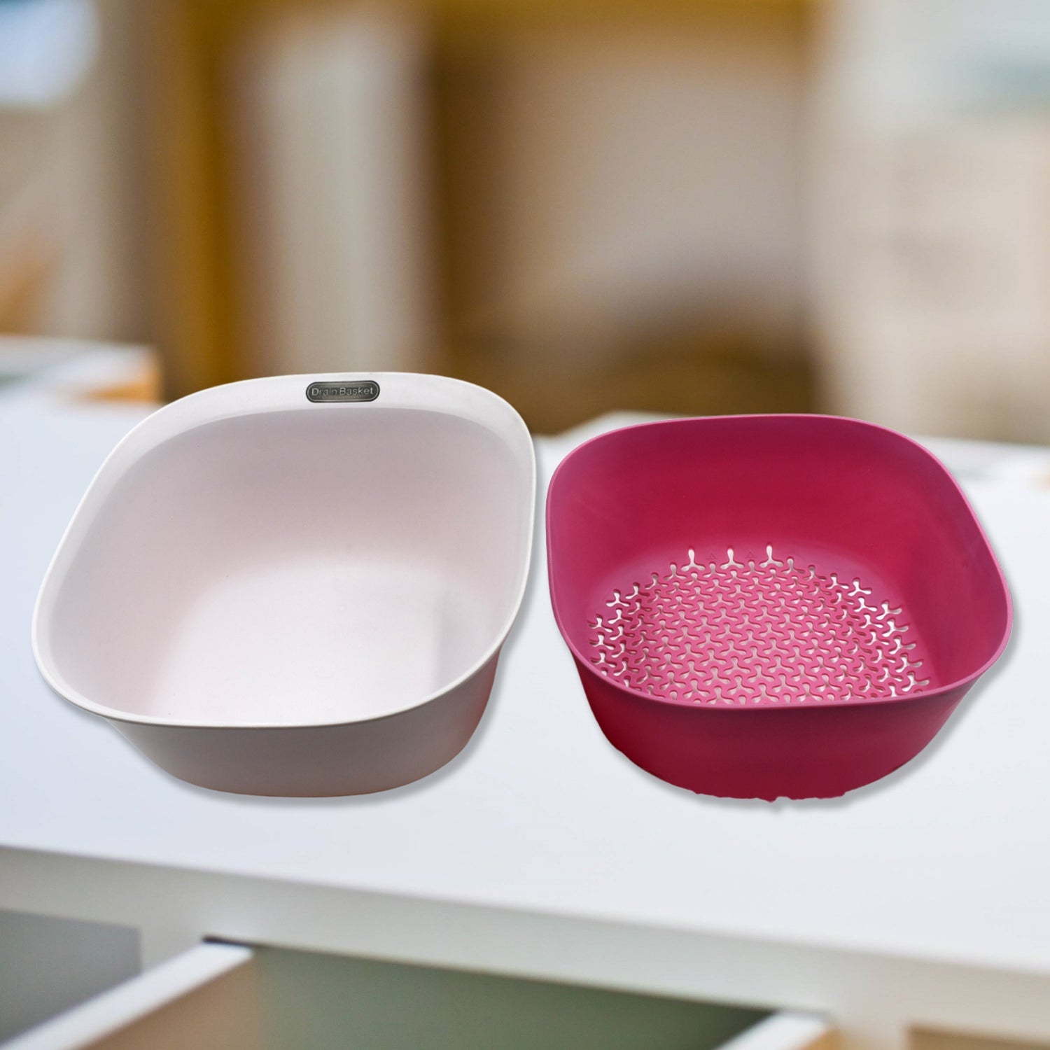 5960 2 in 1 Kitchen Strainer Bowl Set Plastic Drain Basket Creative Fruit Basket Vegetables Basket Wash Fruit Basket Storage Basket 5960 2 in 1 Kitchen Strainer Bowl Set Plastic Drain Basket Creative Fruit Basket Vegetables Basket Wash Fruit Basket Storage Basket